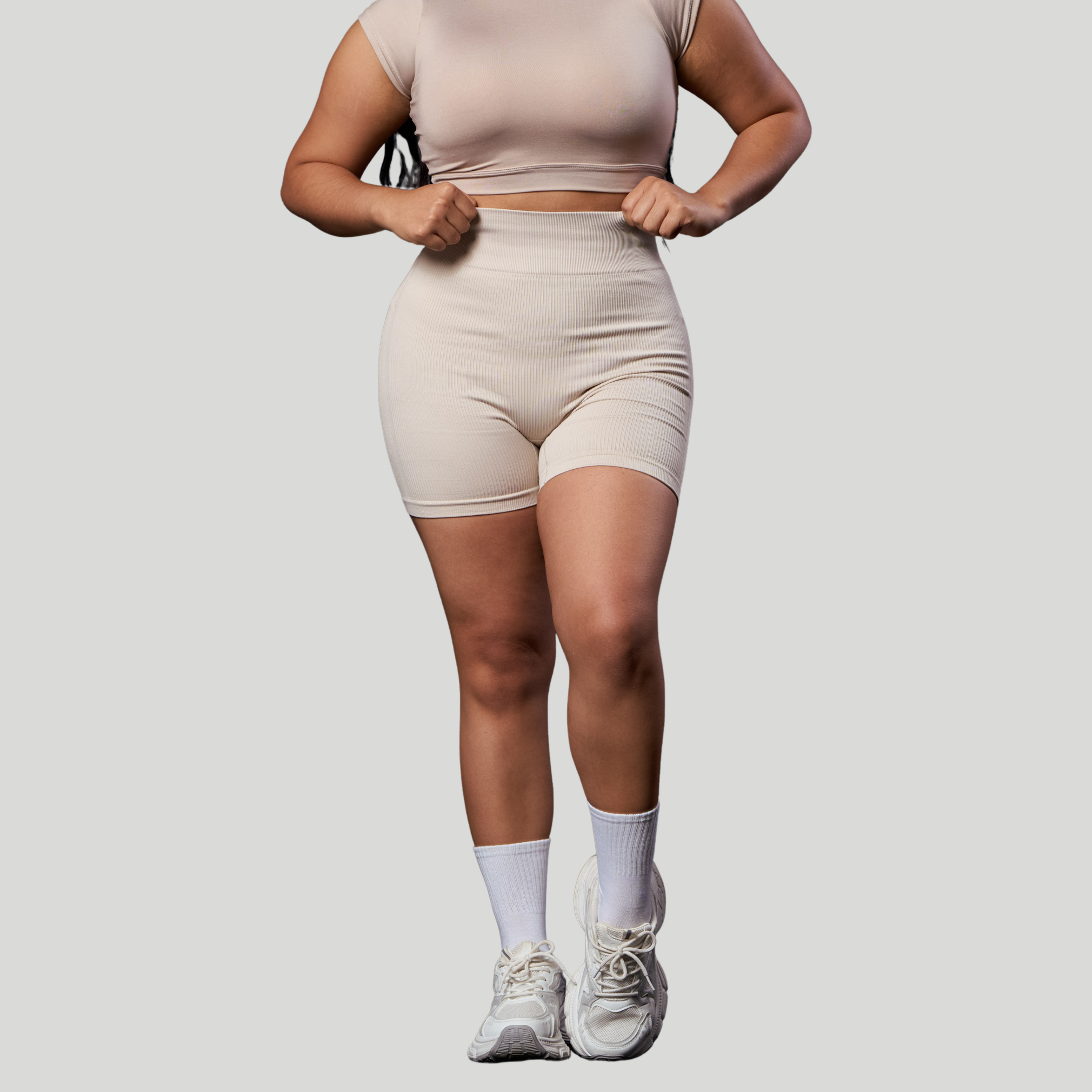 Short acanalado