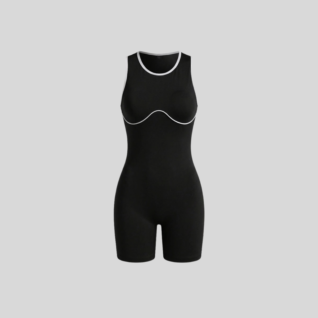 Enterizo short sesgo