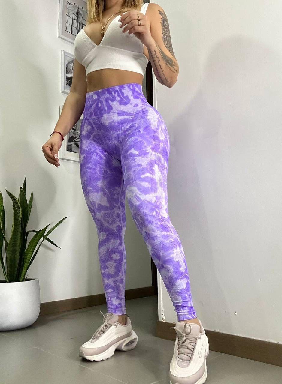 Leggins sin costuras tie dye
