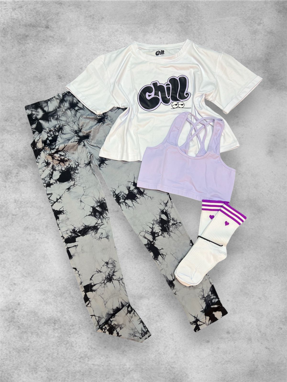 Conjunto leggins tie dye